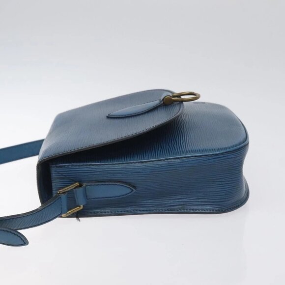 LOUIS VUITTON Epi Saint Cloud GM Shoulder Bag Toledo Blue M52195 LV Auth BA3294 - Picture 6 of 16